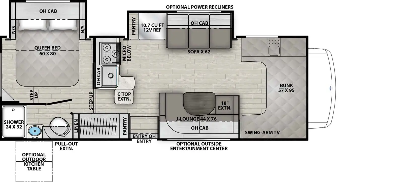 26DS - Ford 450 Floorplan Image